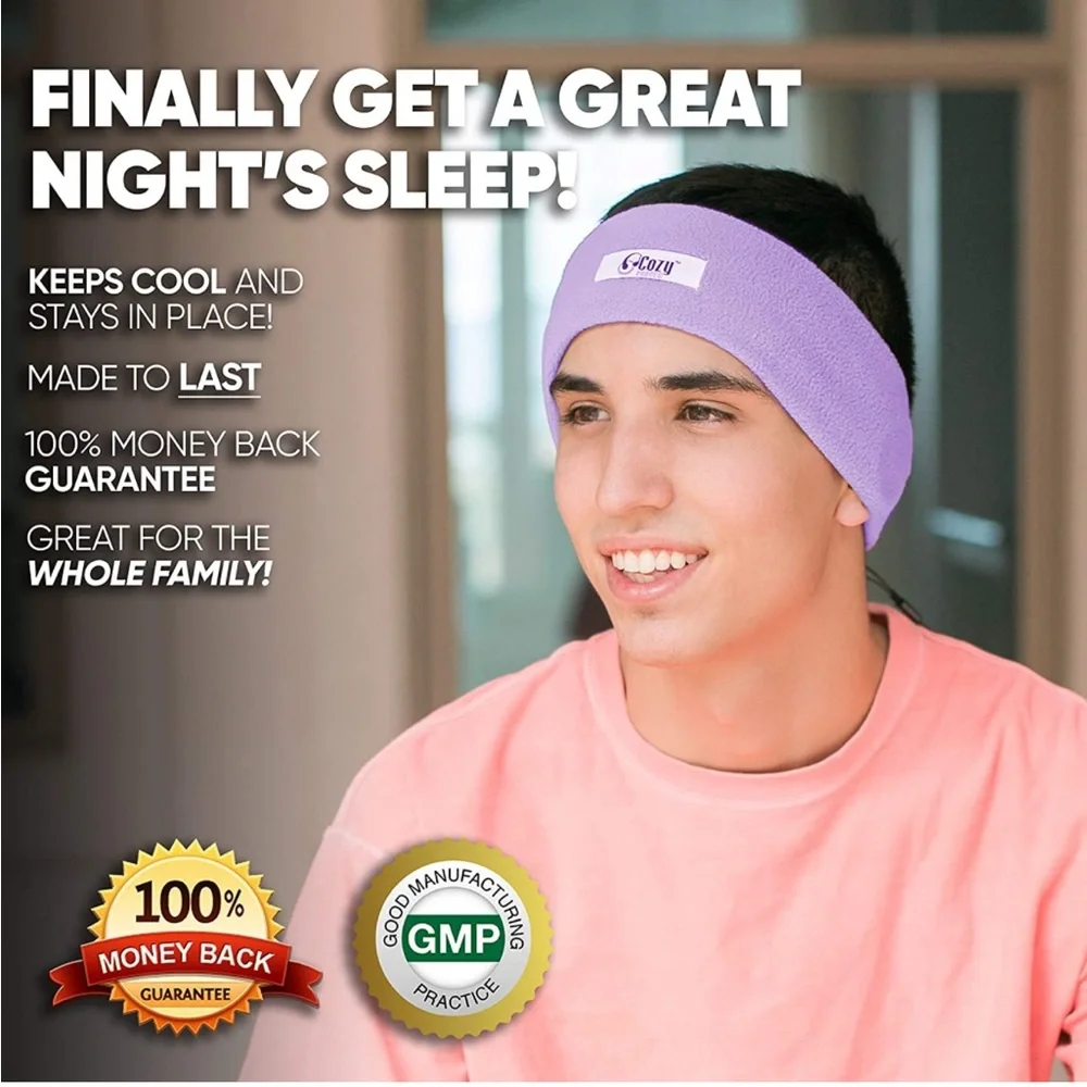 CozyPhones Over The Ear Headband Headphones, Sleep Headphones Ultra Thin
